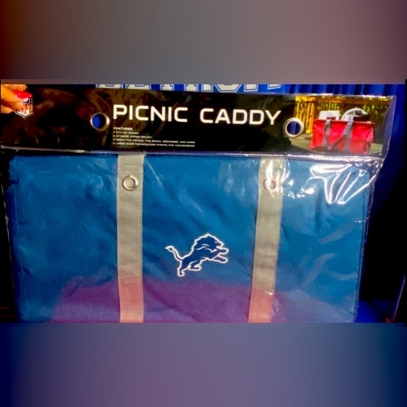 DETROIT LIONS Picnic Caddy/Tote, NIP - Picture 1 of 2